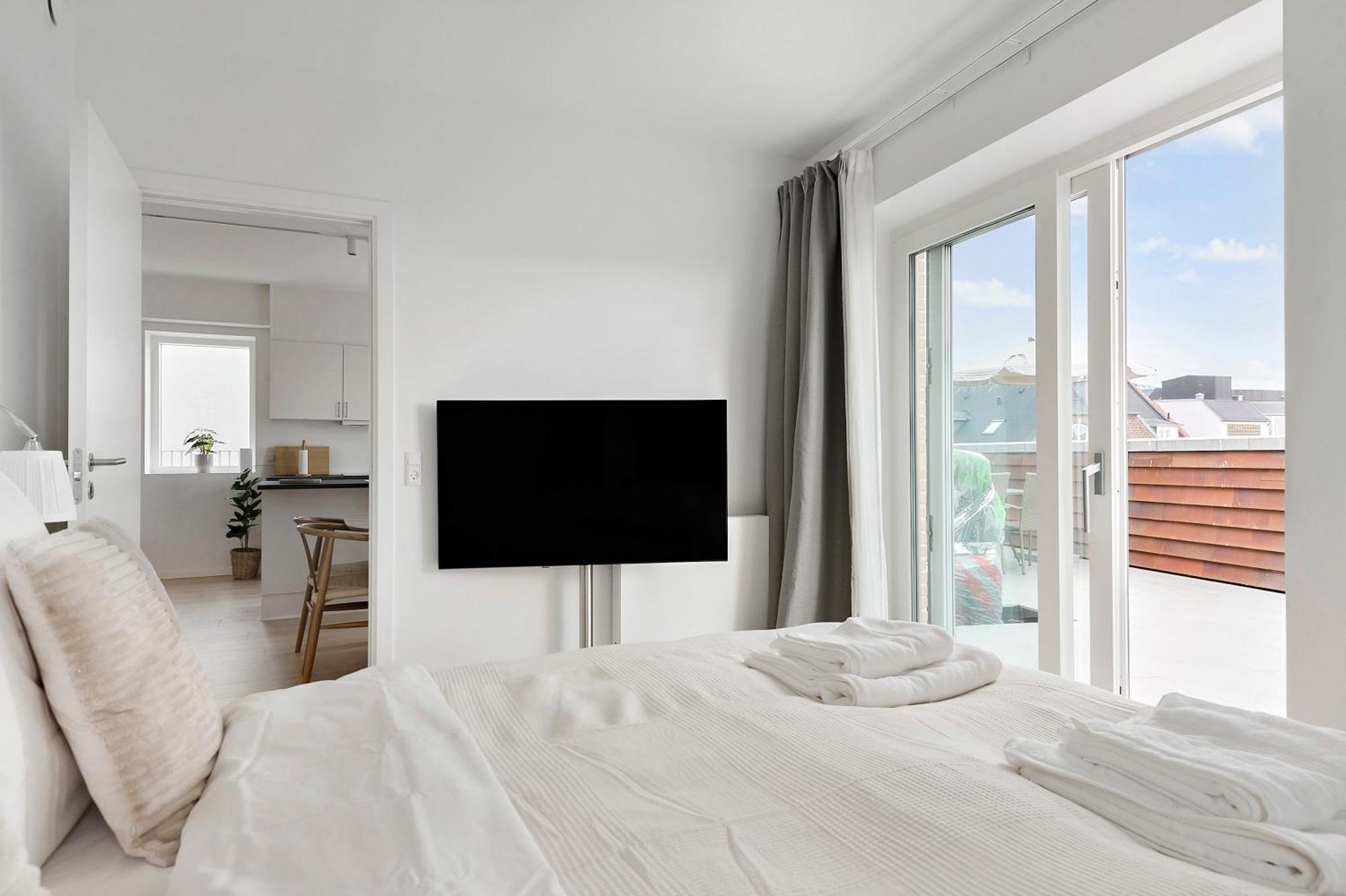 Grand Penthouse Suite With Private Rooftop Terrace 오르후스 외부 사진